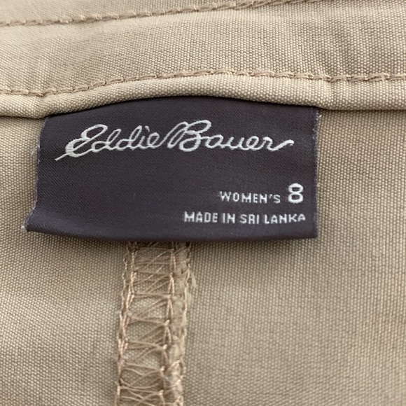 Eddie Bauer Cropped Hiking Pants, Size 8, Light Khaki Beige - Picture 5 of 7